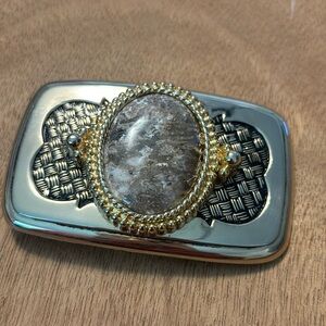 Vintage Faux Agate belt buckle